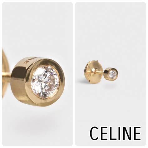 celine earring stud|Celine sentimental earrings.